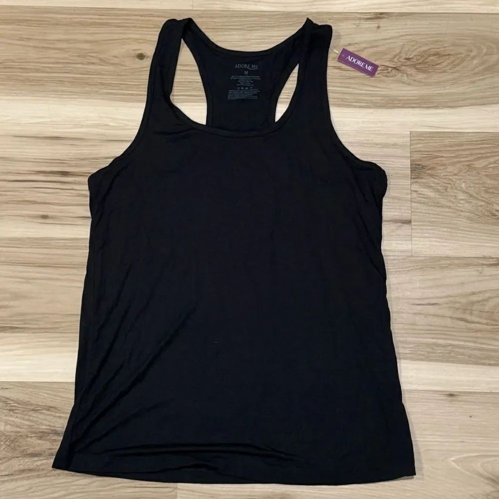 NEW Adore Me Black Racerback Tank Top Women’s Medium